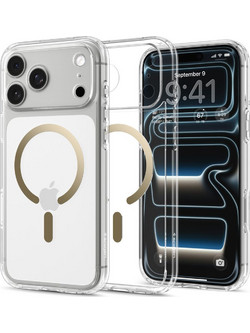 Spigen Ultra Hybrid MagFit Θήκη iPhone 18 Pro Max / 17 Pro Max Clear Gold ACS12120