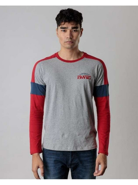 Devergo Men's L/S T-Shirt 4000 - Grey Melange