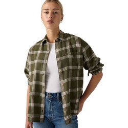 Levi's Nash Flannel Μακρυμάνικο Γυναικείο Πουκάμισο Βαμβακερό Χακί 0085H-0003