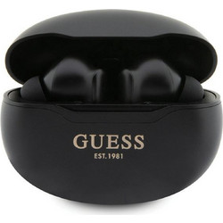 Guess True Wireless Metalic Finish Ακουστικά Bluetooth In Ear Black