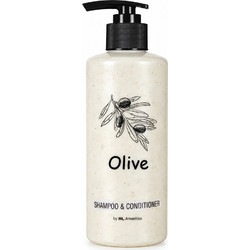 Shampoo + Conditioner olive bio bottle dispencer 400ml Homeline 2-01826 (6τμχ)