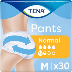Tena Pants Original Normal Medium Πάνες Βρακάκι Ακράτειας 5.5 Σταγόνες 30τμχ