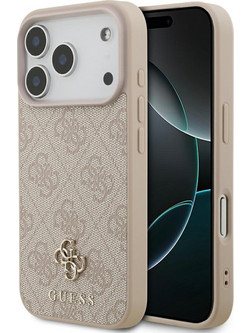Guess 4G Small Classic Logo MagSafe Back Cover Pink (iPhone 18 Pro / 17 Pro)