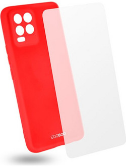 EGOBOO Θήκη Back Cover Realme 8/8 Pro Coral + Tempered Glass