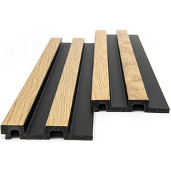 PS PANEL ΜΕ 3D ΠΗΧΑΚΙΑ F4 RESIDENCE 21/122 mm NAT.OAK/BLACK NewPlan