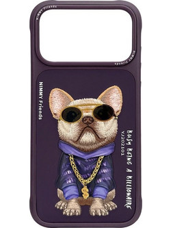 Nimmy Glasses Cool Dog Θήκη iPhone 17 Pro Max / iPhone 18 Pro Max Purple (N-YJ-IP18/17-PRO-MAX-01-A)