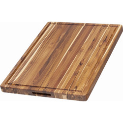 Ξύλο κοπής Traditional με αυλάκι & λάβες 61*46*3.8εκ. -Teakhaus