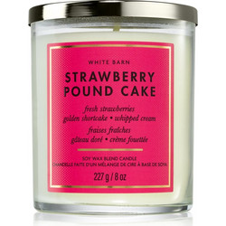 Bath & Body Works Strawberry Pound Cake αρωματικό κερί 227g