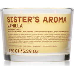 Sister's Aroma Candle Vanilla αρωματικό κερί 150g