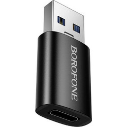 Αντάπτορας Borofone BV26B USB-C σε USB-A USB3.0 Υποστηρίζει Γρήγορη Φόρτιση Μαύρος