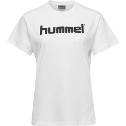 HUMMEL Stylish Fitted Tee With A Printed Front Logo 203518-9001, Μέγεθος 2XL, Χρώμα ΛΕΥΚΟ