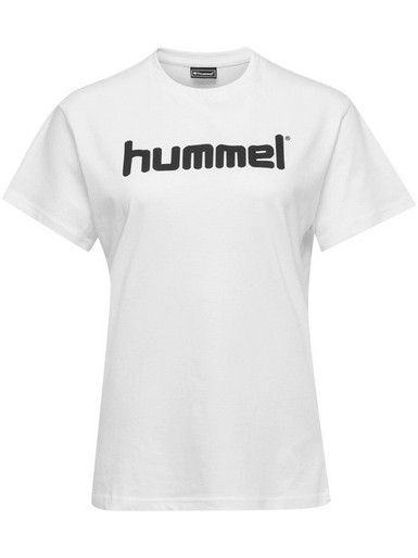 HUMMEL Stylish Fitted Tee With A Printed Front Logo 203518-9001, Μέγεθος 2XL, Χρώμα ΛΕΥΚΟ