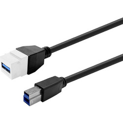 Vivolink Keystone USB 3.0 A (θηλυκό) σε USB 3.0 B (αρσενικό) - Λευκό
