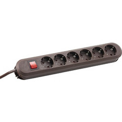 Bachmann SMART 6x CEE 7/3 (Schuko) πολύπριζο 6 θέσεων, καφέ (MPN 381.450K)