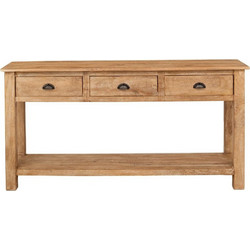 Κονσόλα 92090 Από Ξύλο Mango 153x41x77cm Natural