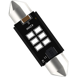 VenCore 3216-10159 - C5W Festoon CanBus Gen4 42mm - Λάμπα LED Σωληνωτή για Βάση C5W 42mm Festoon CanBus Gen4 6 SMD 3020 2W 290 Lumen 8-48 Volt Πράσινο