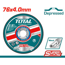 TOTAL ΔΙΣΚΟΣ ΛΕΙΑΝΣΕΩΣ ΜΕΤΑΛΛΟΥ 76mm X 4mm ΓΙΑ TAGLI76017 (TAC30276) 24159