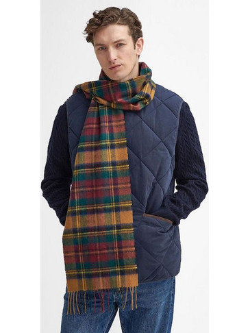 BARBOUR ΚΑΣΚΟΛ ΚΑΡΟ ΩΧΡΑ USC0137YE91 ΩΧΡΑ