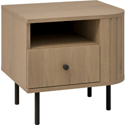 Κομοδίνο Ovelia Δεξιά Φυσικό 48x41.5x45