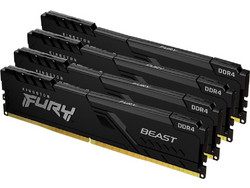 Kingston Fury Beast 64GB (4X16GB) DDR4 RAM 3600MHz C18 KF436C18BBK4/64