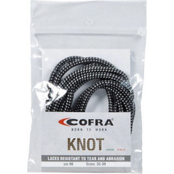 Κορδόνια παπουτσιών Cofra black-grey 110εκ