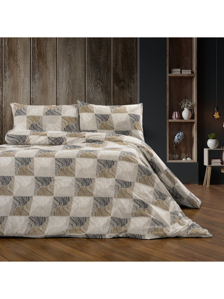 Πάπλωμα Υπέρδιπλο (220x240) Dimcol Κλεοπάτρα 609 Beige -Black