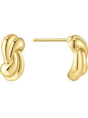 Ania Haie Gold Rope Twist Stud Σκουλαρίκια Καρφωτά Χρυσά E077-01G