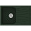 Sanitec Classic 327 Ένθετος Νεροχύτης Γρανίτη Αντιστρεφόμενος Ματ Granite Green 78x50cm