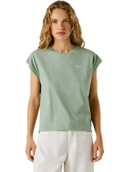 Pepe Jeans Bloom Bloom Γυναικείο T-shirt Πράσινο Ανοιχτό pl504821-610 - GREEN