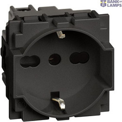 L.NOW - UNEL socket + 10/16A black