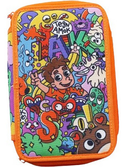 FirstGrade Pencilcase Lakserytteren Κασετίνα Orange LAKS-PENAL-ORANGE-23