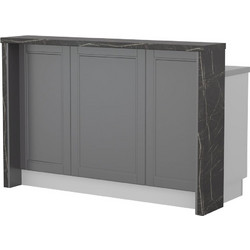 Πάγκος νησίδας Tahoma-Μήκος: 150 εκ,Γραφίτης-Black Stone