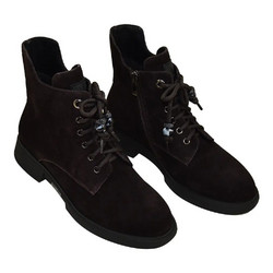 Versace 19V69 Γυναικεία Αρβυλάκια Suede Καφέ AM A668-Κ136Β