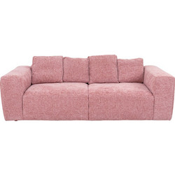 Kare Design Gonzo Τριθέσιος Καναπές Υφασμάτινος Ροζ 240x115x80cm