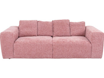 Kare Design Gonzo Τριθέσιος Καναπές Υφασμάτινος Ροζ 240x115x80cm
