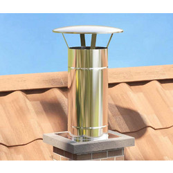 vidaXL Κάλυμμα Βροχής Καμινάδας Ασημί 35 x 35 x 20 εκ