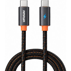 Amaya ACD-315CC Καλώδιο USB-C to USB-C 60W 2m Μαύρο