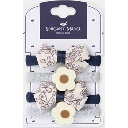 Παιδικά Λαστιχάκια Μαλλιών Floral Bows ΓΚΡΙ