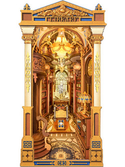 Robotime Rolife Library of Wonders 3D Book Nook DIY 258 Κομμάτια 26.3cm TGB16