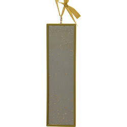 Beauty Home Διακοσμητικός Κρεμαστός Καθρέφτης με Glitter Χρυσός 6 x 0,5 x 48 cm