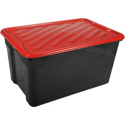 ΚΟΥΤΙ ΑΠΟΘΗΚΕΥΣΗΣ ΠΛΑΣΤΙΚΟ NAK BOX 67 LT ΜΑΥΡΟ 60x40x31cm
