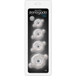 NS Novelties Renegade Vitality Rings Σετ Ελαστικά Δαχτυλίδια Πέους Διαφανή 4τμχ