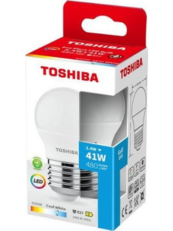 Toshiba Led Eco Flare G45 E27 3.4W 6500K - (DELS-GFC43P427AEA4)