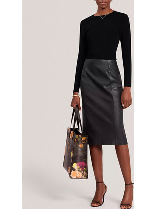 Ted Baker Siriela Midi Φόρεμα Μαύρο 285105