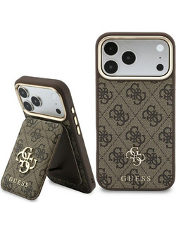 Guess 4G MagSafe Θήκη Πορτοφόλι Brown (iPhone 18 Pro / 17 Pro)