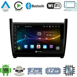 VenCore VenCore 3236-10007-0069B - Οθόνη Multimedia Android 15 9" 9109A MTK6762 Octa-Core 2GB/32GB IPS με Πρόσοψη, CarPlay, Android Auto και Υποστήριξη Κάμερας Οπισθοπορείας AHD για VW Polo 2009-2017