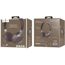 Hoco W13 Fanmusic Ενσύρματα & Ασύρματα Bluetooth Ακουστικά On Ear Καφέ
