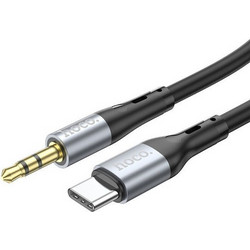 Hoco UPA22 καλώδιο ήχου AUX Type-C σε jack 3.5mm, 1m, μαύρο