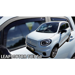 Heko - Ανεμοθραύστες Παραθύρων Για Leapmotor T03 2020 5πορτο υλικό Acrylic Χρώμα Φιμέ - 4 τεμ. (ΑΝΕΜ.SET29120)