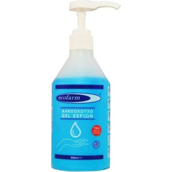 Ecofarm Αλκοολούχο Αντισηπτικό Gel Χεριών με Αντλία 500ml
